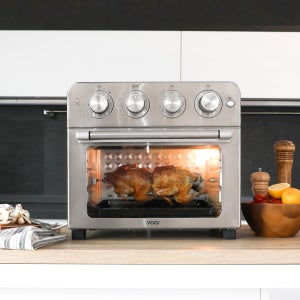 보아르 에이블 듀얼 오븐 에어프라이어 23L 스텐 대용량 가정용 오븐형 에어프라이기