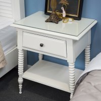 벨라지오퍼니쳐 미국 수입 엔틱 원목 협탁 59368 (Nightstand) - 화이트