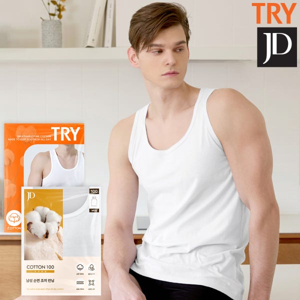 TRY BYC 민소매 남자 런닝 제임스딘 기능성 반팔 남성 이너 티셔츠