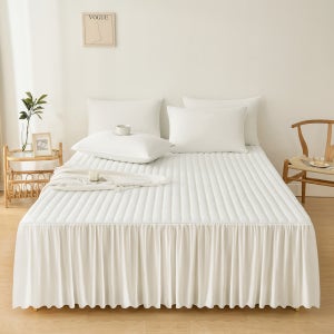 몽글머핀 먼지없는 누빔 숏 침대스커트 SS