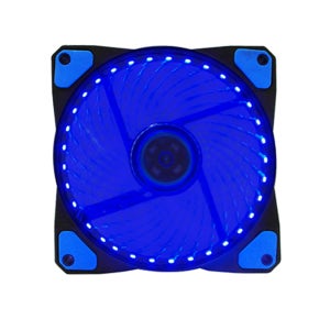 120MM 컴퓨터 블루LED 쿨러 저소음 튜닝 냉각 쿨링팬 메인보드 파워전원 연결 교체용