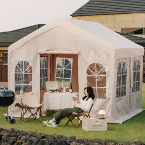 캐노피 천막 몽골 텐트 야외 그늘막 옥상 테라스 방수 포장마차 가제보 3x3m 옆면세트