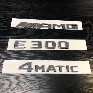 벤츠 E클래스 W213 크롬 레터링 AMG E300 4MATIC 엠블럼