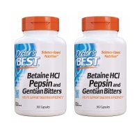 Doctor’s Best 닥터스 베스트 베타인 HCI 펩신 겐티아나 뿌리 360정 2병 Betaine HCI Pepsin Gentian Bitters