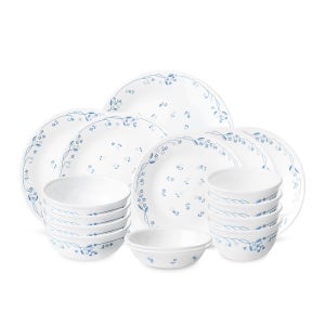 코렐 프로빈셜블루 한국형 4인 16P 원형 홈세트 / 그릇 식기세트 예쁜접시 신혼부부 혼수 결혼 집들이 선물