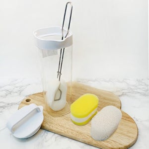 100%국내제조 하이비 스텐손잡이 병솔 세트 리필교체형 텀블러 물병 유리병 주방용 세척솔