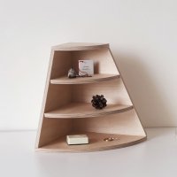 [콜렉토그라프] Collecto-Box Natural 4 : Three Slot Book Organizer / 세 칸 책꽂이