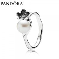 판도라 미스틱 플로럴 펄&에나멜 반지(Pandora Mystic Floral Pearl & Enamel Ring, 190924P)