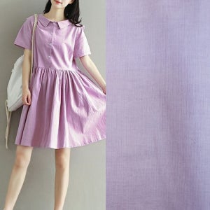 일본수입원단 폴리에스터 마직터치 보라빛원단