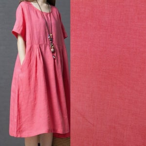 일본수입원단 폴리에스터 마직터치 진핑크원단