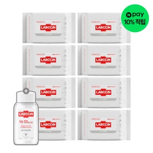 [본사배송] 랩신 휴대용 손소독티슈 20매X8개+새니타이저 겔 60ml