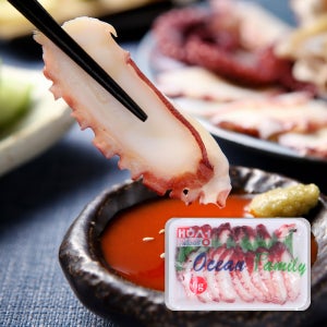 오지상구루메 손질된 문어 슬라이스 120g 문어숙회 초회