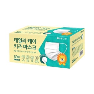 쌍용C&B 데일리 케어 키즈 덴탈마스크 소형 50매