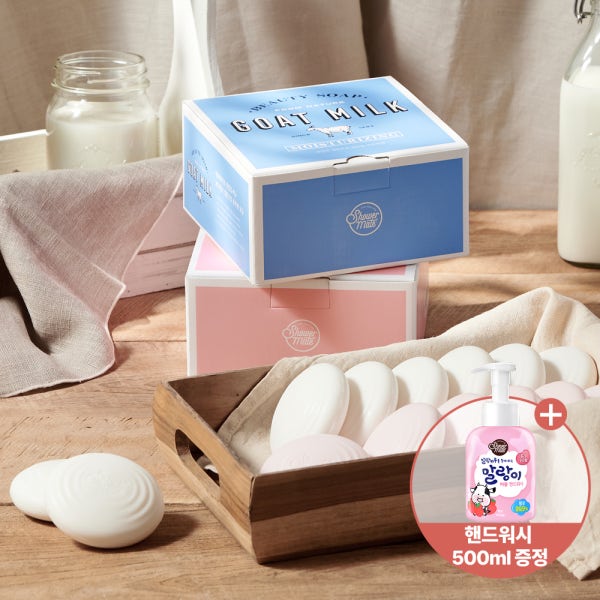 샤워메이트 산양유 비누 오리지날 90gX24개+핸드워시 500ML