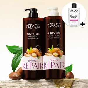 케라시스 리얼네이처 아르간오일 1L 2개(샴푸,컨디셔너) +180ml샴푸