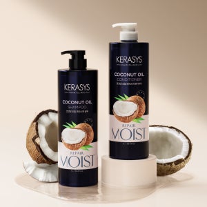 [본사배송] 케라시스 리얼네이처 코코넛오일 1LX2개(샴푸,컨디셔너)