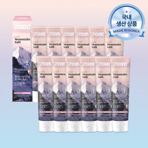 2080 퓨어 마운틴 솔트치약 핑크솔트 120g 3입 12개