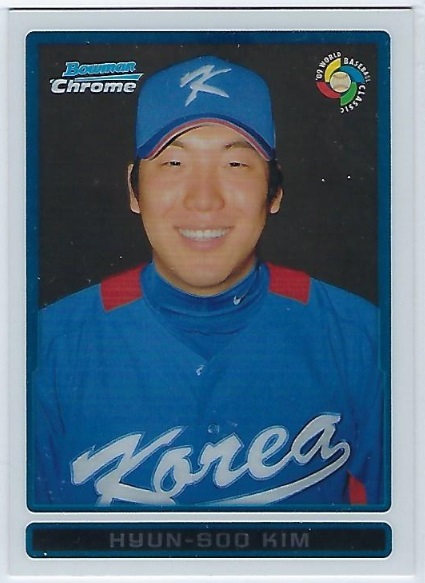 2009 WBC KOREA 김현수 국가대표 야구카드 LG 트윈스 Bowman Chrome