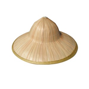 (C타입 베트남 모자 대형 모자고정망 미포함) 고깔모자 삿갓 갓 삼각모자 밀짚모자