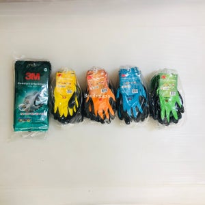3M 컴포트그립 컬러 ((그레이,오렌지,그린,옐로우,스카이블루 컬러)) S,M,L (10켤레입)
