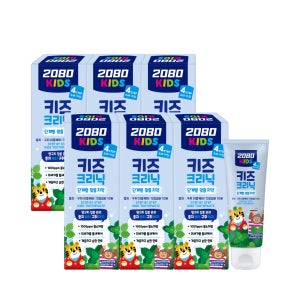 2080 키즈크리닉 치약 4단계 순한민트 80gX6입