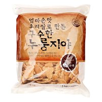 바른들 엄마손맛 우리쌀로 만든 구수한 누룽지야 3KG