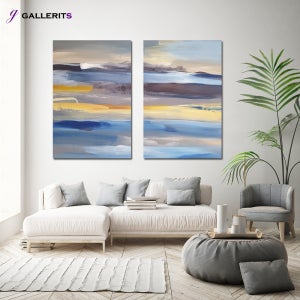 추상화 wave 홈카페 거실 그림 액자 가게오픈 선물 2세트중형