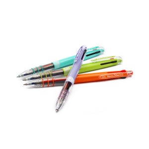 자바 0.4mm 나노3겔&C 세필형 노크식3색 중성펜