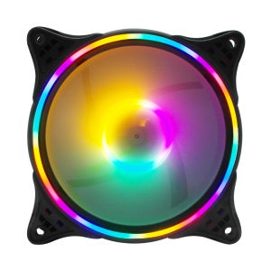 컴퓨터 120MM RGB LED 튜닝 쿨러 PC 케이스 냉각 쿨링팬 CPU 시스템팬 교체