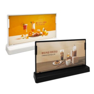 가로형 게시판 탁상 양면 아크릴꽂이 쇼케이스