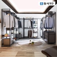 [기사설치서비스] 동서가구 쏘노 시스템 드레스룸 철제 행거형 옷장