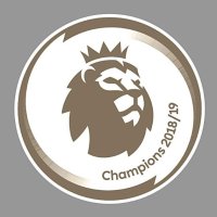 [오피셜] 2018-19 EPL 잉글랜드 프리미어리그 우승 황금사자 챔피언 패치 For Manchester City (플레이어사이즈)