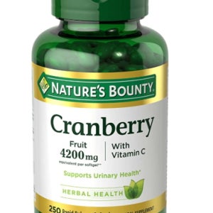 Natures Bounty 크랜베리 추출물 250소프트젤