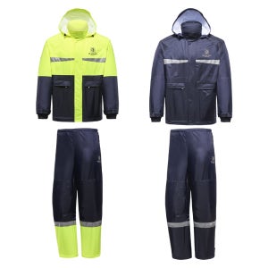 블랙야크 솔리드 S-방수우의세트 야간에도 안전한 방수되는 우의 비옷 레인코트