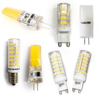 LED JC G4 GU5.3 G9 E14 핀전구 할로겐 미니전구 12V 220V