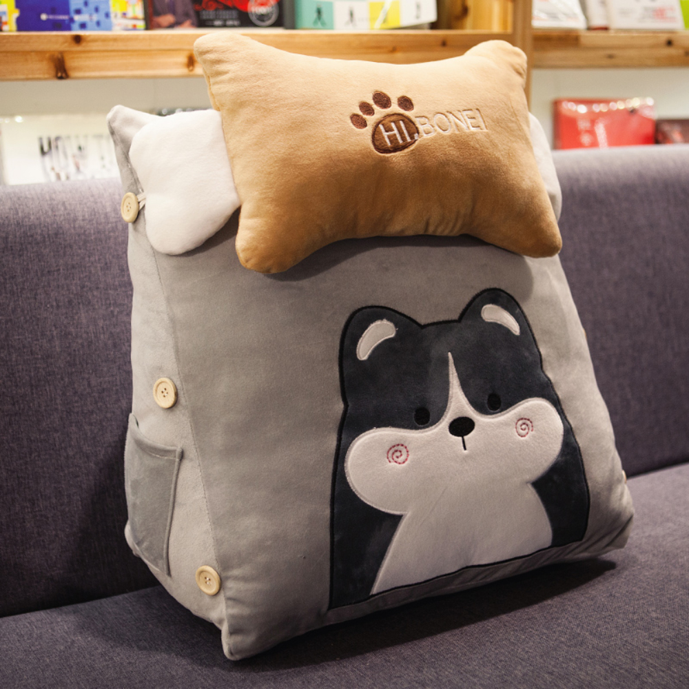 홈캉스 삼각 쿠션 침대 쇼파 등 다리 배게 집콕 필수템 강아지