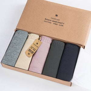 여성 코튼 무형광 맥시팬티 5매 면 데일리 요일팬티