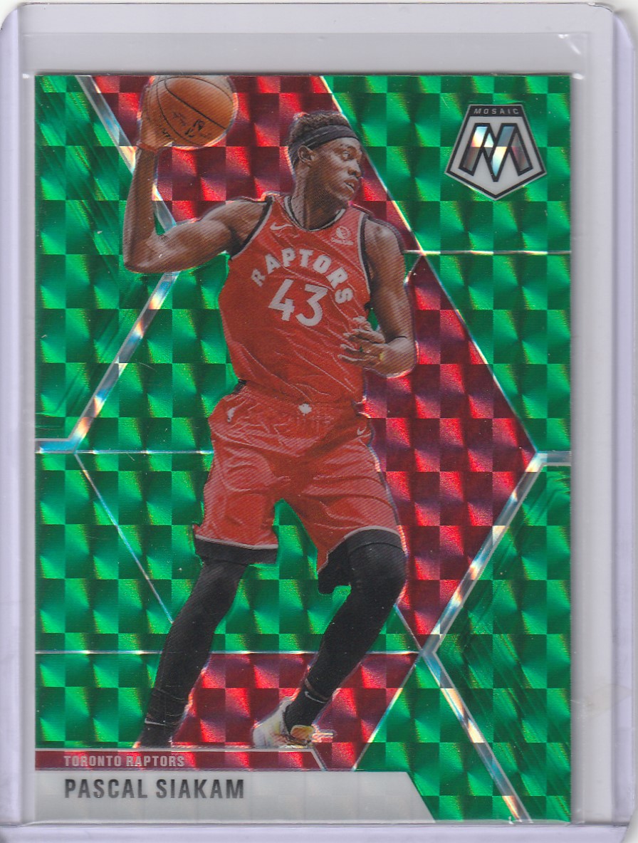 2019-20 Mosaic 파스칼 시아캄 Green Prizm #19 NBA 농구 카드