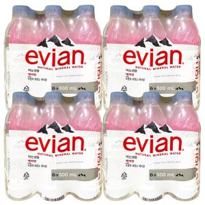 에비앙 천연광천수 500ml x 24팩