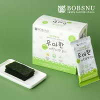 밥스누 우아한 유기농 어린이 조미 김 10봉 NONGMO 해바라기유 키즈 아기 유아 반찬