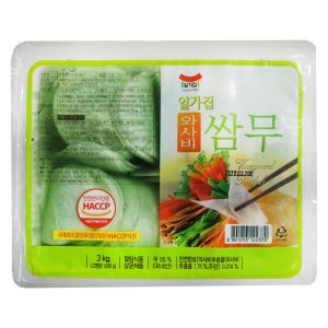 일미농수산 일가집 와사비 쌈무 3kg 4개입/box