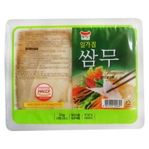 일미농수산 일가집 쌈무 3kg 4개입/box