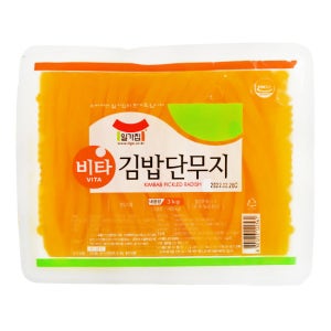 일미농수산 일가집 비타 김밥단무지 3kg 4개/box