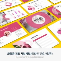 화장품 제조 신축사업장 사업계획서 PPT 템플릿