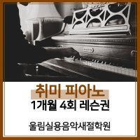 [은평구 피아노 학원] 취미 피아노 1개월 레슨권(4회)