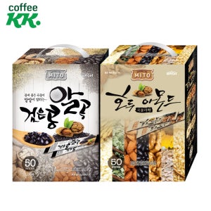 아침대용 검은콩 알곡 50T+ 호두 아몬드 곡물라떼 50T