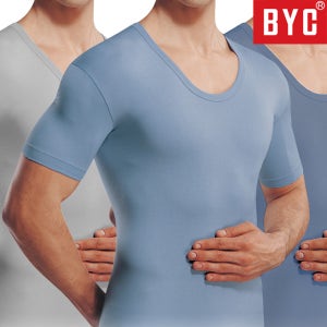 BYC 남성 단색티반 빅사이즈 반팔런닝 3컬러