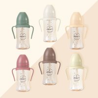 모두아이 유아빨대컵 260ml 단품 역류방지 PPSU 빨대컵 블루마마