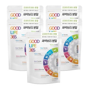 굿라이프365 새싹보리 분말 가루 1kg 200g 5팩 국내산