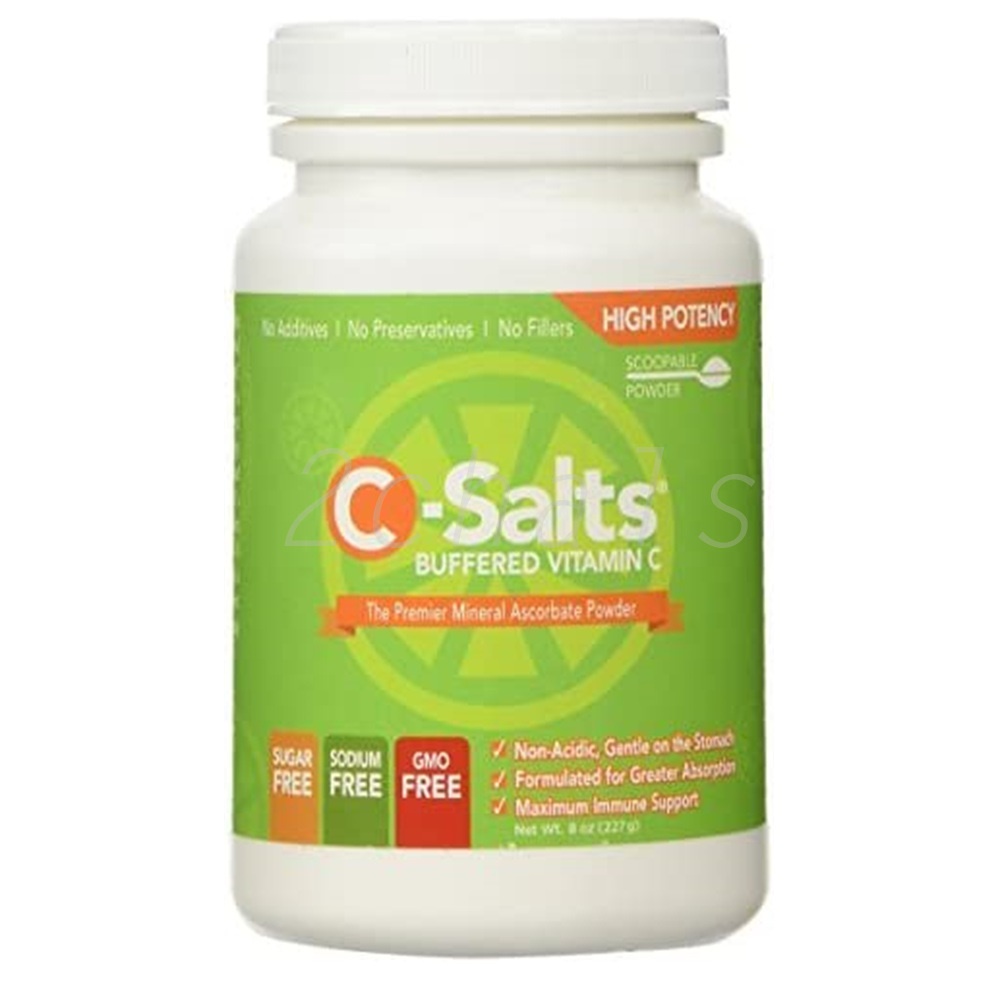 C-썰츠 <b>버퍼드 비타민C 파우더</b> 1000mg-4000mg 8oz, C-Salts Buffered Vitamin C Powder